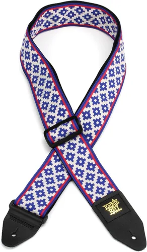 Vista 11 de Ernie Ball Correa de guitarra Jacquard, azul Albuquerque (P04609)