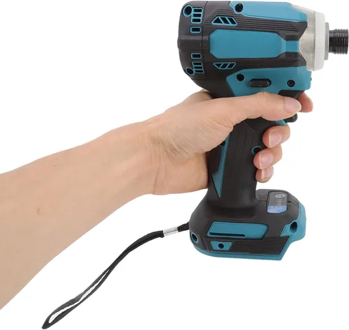 Vista 2 de Destornillador de impacto sin escobillas de iones de litio con luces LED para construcción de carpintería y proyectos de bricolaje