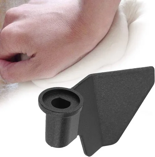 Vista 3 de Paleta para hacer pan, pieza universal de acero inoxidable para amasar, repuesto de paleta mezcladora, color negro