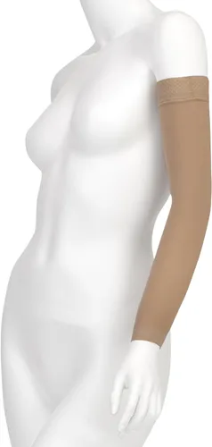 Juzo Soft 2002, Manga de compresión con banda superior de silicona, 30-40 mmHg, Max, Regular, 4 (IV), Beige