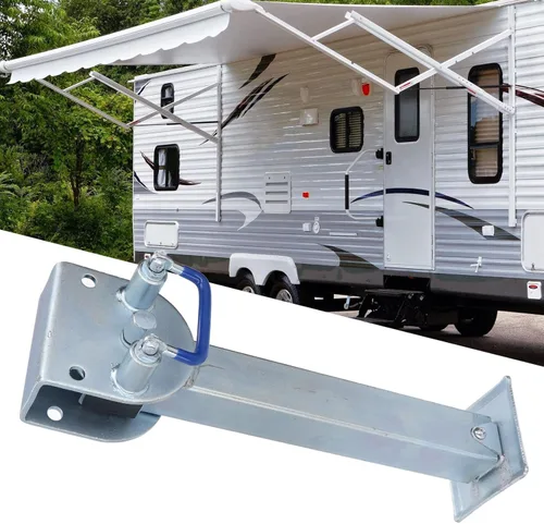 Vista 4 de Remolque, pata de caída de remolque, universal, resistente, galvanizado, de alta resistencia, fácil montaje para autocaravana, caravana, accesorios