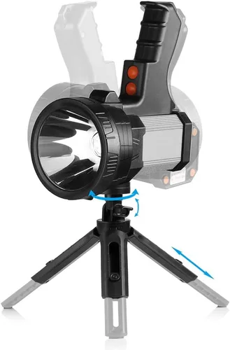 Vista 5 de BUYSIGHT Foco recargable, 1000,000 lúmenes, linterna grande de mano, linterna de mano, linterna ligera y súper brillante