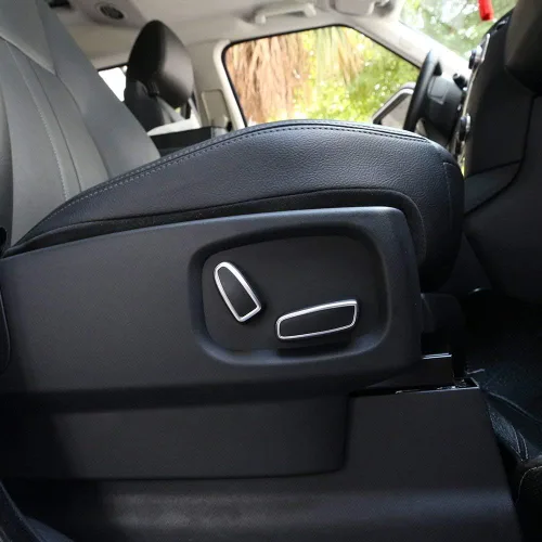 Vista 5 de YIWANG Cubierta interior del ajuste del botón del asiento del coche 4 unids para Land Rover LR4 Discovery 4 2010-2016 Range Rover Sport Evoque