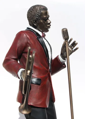 Vista 2 de Figura de estatua de bronce fundido en frío de 11 5/8 pulgadas de alto
