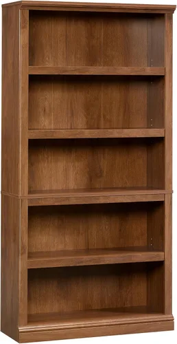 Vista 14 de Estantería de 5 niveles de Sauder, estantería de madera multiusos para oficina en casa, sala de estar, en castaño tiza