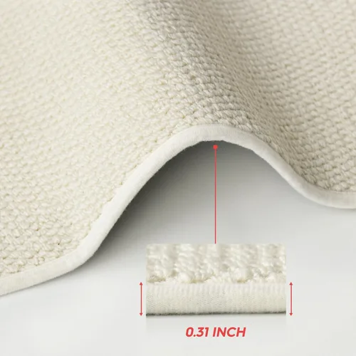 Vista 7 de Artoid Mode - Alfombra de puerta beige lavable a máquina, antideslizante, suave y resistente a manchas para cocina, pasillo, baño y lavandería