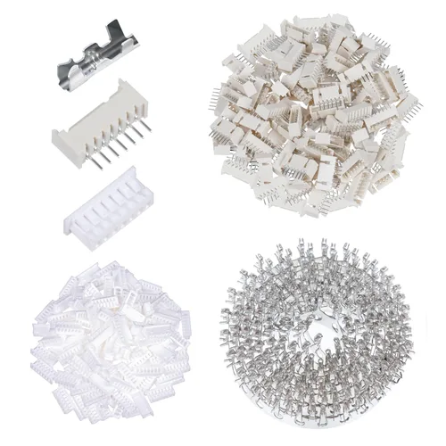 Vista 34 de CQRobot JST EL 4.5 mm de paso 2 pines conector electrónico IC macho, enchufes hembra carcasa y kit de terminales de crimpado en T macho/hembra. 50