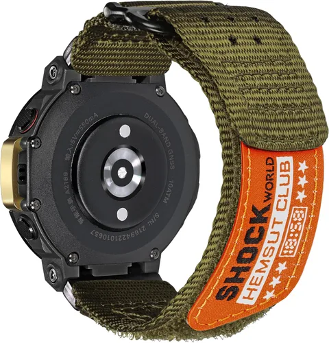 Vista 10 de Watch Bands Compatible with Amazfit T-Rex 2, Millitary Nylon Strap With Hook and Loop Design and Tools included