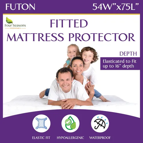 Vista 21 de Protector de colchón impermeable tamaño individual - Estilo sábana ajustable - Cubierta hipoalergénica de calidad premium que protege contra