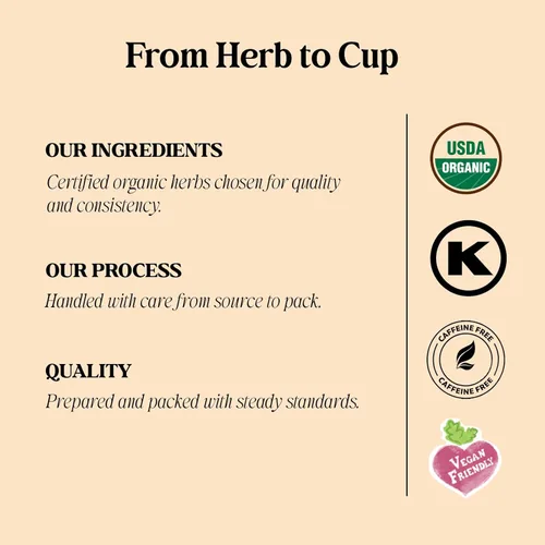 Vista 4 de Adanim Bio Té orgánico de tomillo eucalipto gordolobo Hojas de tomillo sin cafeína Té de hierbas Té de hoja de tomillo Natural Kosher 40 bolsas de té