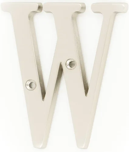 Vista 29 de ZW Hardware B100 Letra M de latón macizo de latón brillante de 4 pulgadas