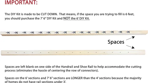 Vista 8 de Sección de barandal de escalera DIY, ángulo ajustable, con balustres metálicos negros (doble giro, una cesta)