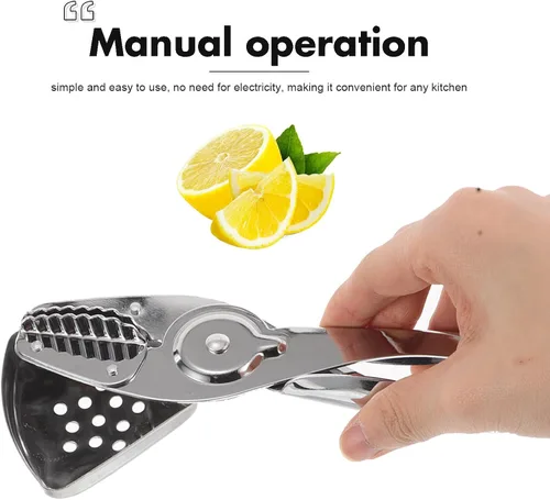 Vista 7 de GALPADA Manual Stainless Steel Citrus Juicer Lemon Squeezer Hand Press Fruit Squeezer Multifunctional Manual Juicer for Home Kitchen and Travel Use