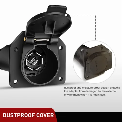 Vista 7 de Nilight Kit de arnés de cableado de enchufe de remolque de 7 pines 55243 para lado del vehículo, 7 vías, tipo RV, enchufe USCAR, compatible con Ford