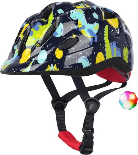 Vista 10 de Casco de bicicleta para niños pequeños, cascos ajustables para niños y niñas de bebé a niños (edad 1-8), multideportes para patinaje de bicicleta