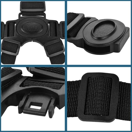 Vista 2 de Arnés universal de 5 puntos para el pecho del bebé para asientos de niños/niños, correa de arnés ajustable para silla alta / silla de paseo, arnés