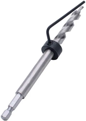 Vista 6 de AUTOTOOLHOME Broca de repuesto con vástago hexagonal de 1/4 de pulgada con cuello de tope de profundidad para sistema de plantilla de agujero