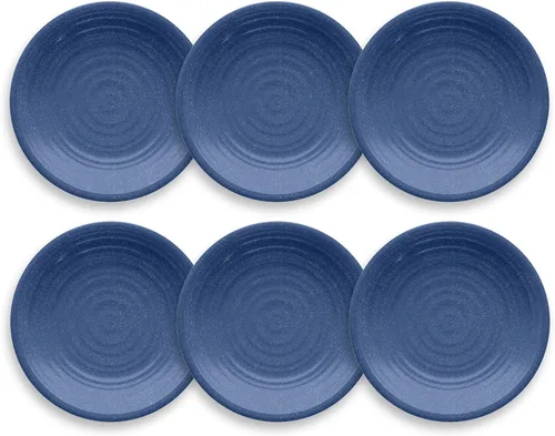 Vista 11 de Abode Homewares TarHong Planta Artisan - Plato llano sólido, 10.5 pulgadas, planta (mayor parte de plantas a base de carpeta de melamina)