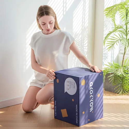 Vista 106 de Colchón futón japonés de piso gris constelación, de piso tatami, portátil, para acampar, para niños, sofá cama plegable enrollable con protector