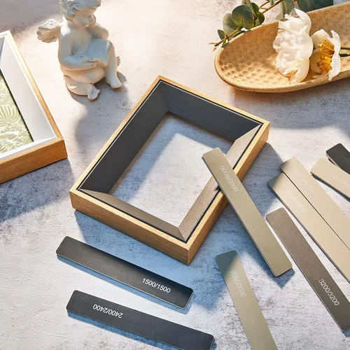 Vista 6 de Honoson 10 Piezas Palitos de Lijado Palitos de Lijado para Pulir para Modelos de Plástico Granos Surtidos Manualidades Metal Madera Herramientas