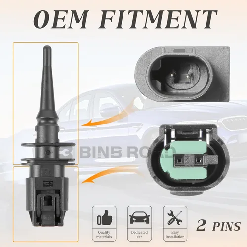 Vista 2 de Sensor de temperatura del aire exterior ambiente 65816936953 65816905050 compatible con BMW E46 E39 E38 X3 X5 M5 M6 Z4 3 5 7 Series