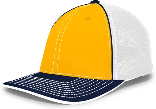 Vista 29 de Pacific Headwear Gorra unisex Pacific Headwear Trucker Flexfit® para adultos Grafito/Negro/Negro