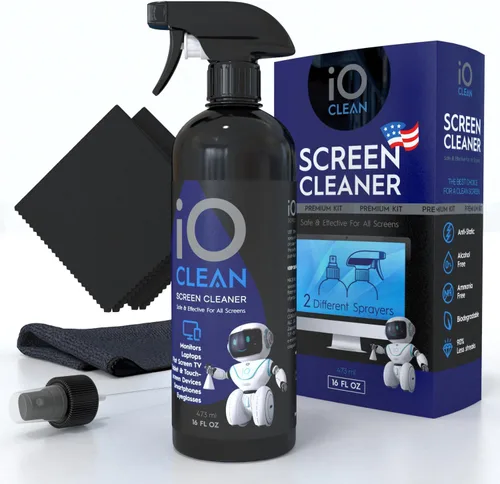 Vista 12 de Spray limpiador de pantalla (16 onzas + mini limpiador) – El mejor kit de limpieza grande para televisor LCD LED OLED, Smartphone, iPad, laptop