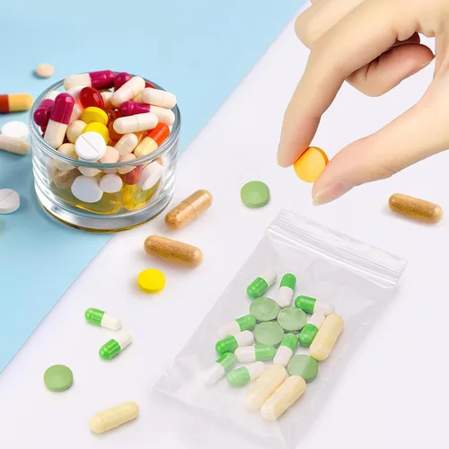 Vista 5 de 600 bolsas de plástico transparente con cremallera de 2 x 3 pulgadas, bolsas de almacenamiento resellables de 2 mil de grosor para joyas, pastillas