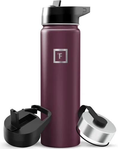 Vista 55 de IRON °FLASK Frasco de hidratación para acampar y senderismo con boquilla, botella de agua deportiva de acero inoxidable con aislamiento de boca