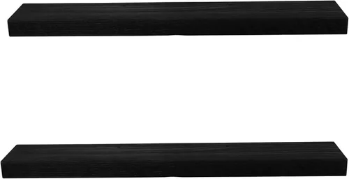 Vista 49 de Joel's Antiques Estantes flotantes de madera de 30 pulgadas para pared, 30 x 6 x 2 pulgadas, hechos de madera natural, estantes de pared rústicos