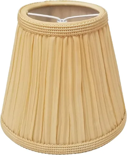 Royal Designs, Inc. Designer Mushroom Pleat Empire Pantalla para Lámpara de Araña CS-1054-5AGL, Oro Antiguo, 3 x 5 x 4.5 pulgadas