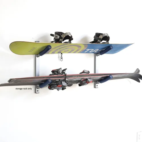 Vista 3 de SPAREHAND Single Rack Wall Mount - Storage Rack for Surfboards, Wakeboards, and Skis - Garage Storage Rack and Wall Hanger