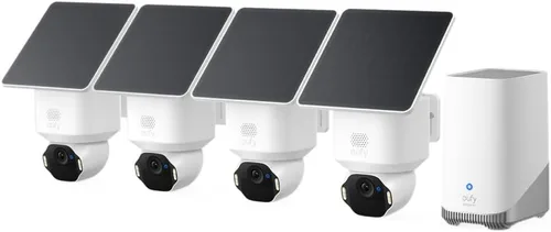 Vista 11 de eufy Security SoloCam E42 Kit de 2 cámaras (HomeBase S380), cámara de seguridad 4K inalámbrica para exteriores, alimentada por energía solar