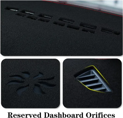 Vista 4 de Fundas de tablero para Subaru Outback 2004-2009, fundas de poliéster para salpicadero tipo alfombrilla, cubierta protectora interior de salpicadero