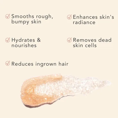Vista 3 de Exfoliante corporal orgánico de árbol de té de menta – Exfoliante de azúcar fabricado en Estados Unidos con ingredientes naturales, exfoliante