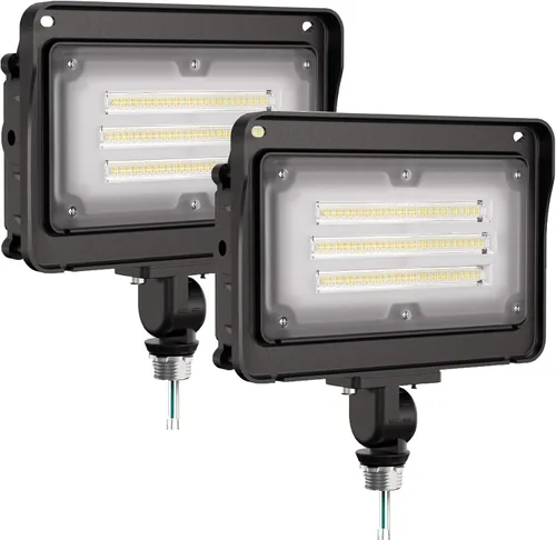 Vista 13 de CINOTON - Apliques de luz LED de 100 W para exteriores, 15000 lúmenes, IP65 impermeables, iluminación de seguridad para pared con articulación
