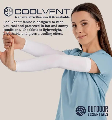 Vista 5 de Mangas de compresión de enfriamiento para hombres y mujeres, con protección solar UV UPF 50, paquete múltiple, mangas protectoras de brazos