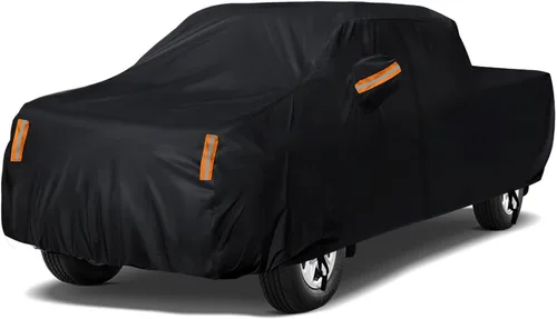 Vista 15 de NEVERLAND Funda para Coche Sedán Impermeable Resistente Protección Todo Clima Nieve Anti-UV Resistente al Viento Exterior Funda Completa para Coche