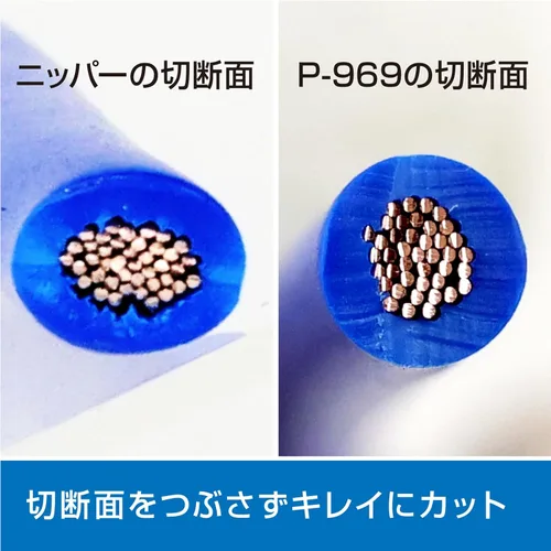 Vista 8 de Hozan P-969 - Cortador de alambre de precisión, corta cables planos rectos y corta cables eléctricos sin aplastar la forma del cable