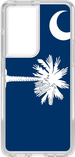 Vista 7 de DistinctInk Clear Shockproof Hybrid Case for Samsung Galaxy S21 Ultra (6.8" Screen) - TPU Bumper, Acrylic Back, Tempered Glass Screen Protector