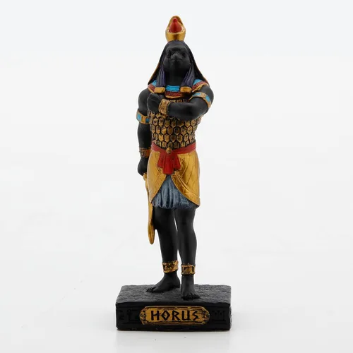 Veronese Design Figura coleccionable en miniatura de resina de dioses egipcios de 3 1/2 pulgadas de alto (Horus, multicolor)