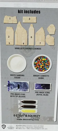 Vista 3 de Create-A-Treat Wizarding World Harry Potty Construye tu propio kit de galletas del castillo de Hogwarts