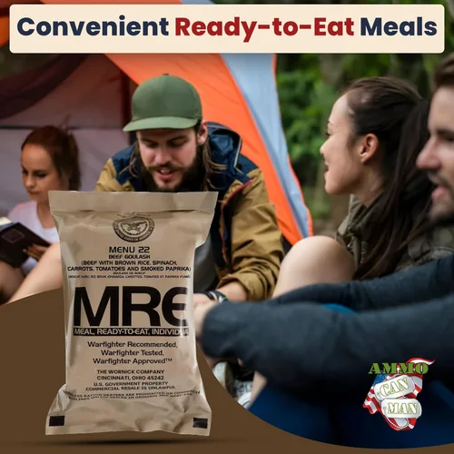 Vista 8 de MRE ricos en nutrientes - Comidas portátiles de supervivencia alimentaria - Larga vida útil lista para comer raciones de alimentos de emergencia