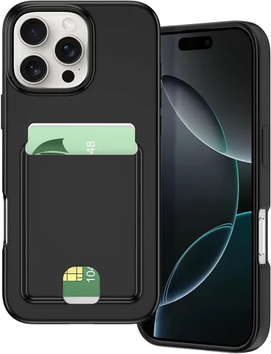 Vista 46 de Petocase para iPhone Air Funda con Billetera Ranura para Tarjetas Ultra Delgada Flexible TPU Gel Goma Suave Silicona Protectora para Apple iPhone 17