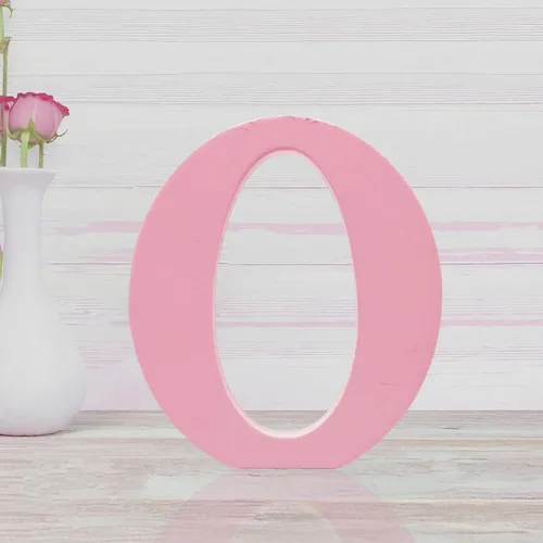 Vista 11 de Letras de madera rosa de 4 pulgadas, letras de madera sin terminar para decoración de pared, letras decorativas de pie, rebanadas, decoración