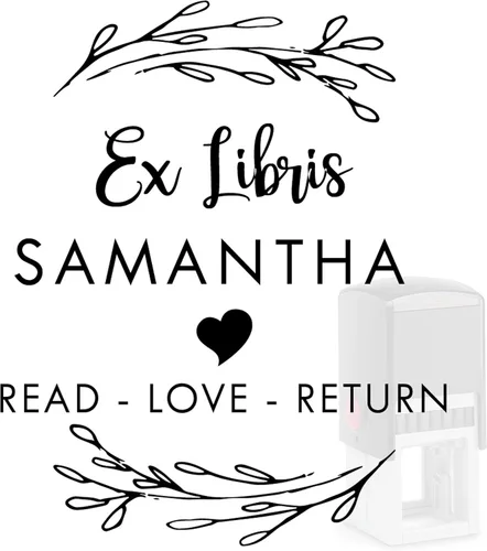 Sello de libro personalizado, más de 12 diseños, Ex Libris, de The Library of Stamp, sello redondo para profesores (libro 2)