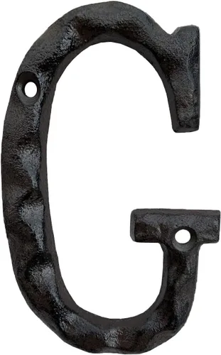 Vista 8 de Números de 5.5 pulgadas de hierro fundido para dirección de casa.