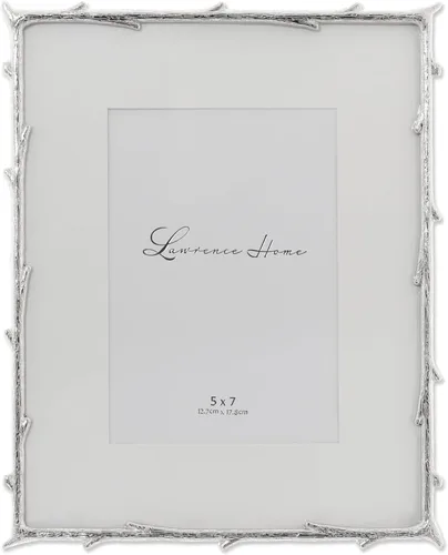 Vista 15 de Lawrence Frames Marco de metal, diseño de rama, dorado, 4x4