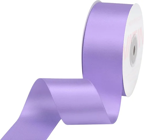 Vista 7 de VATIN - Cinta de satén de doble cara beige de 1/4", 25 yardas continuas, cinta de poliéster beige para ramo de lazos, envoltura de regalos, arreglo