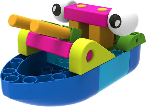 Vista 3 de Thames & Kosmos Kit de experimento STEM para ingenieros de barcos para niños pequeños, construye 10 modelos no motorizados, juega y aprende